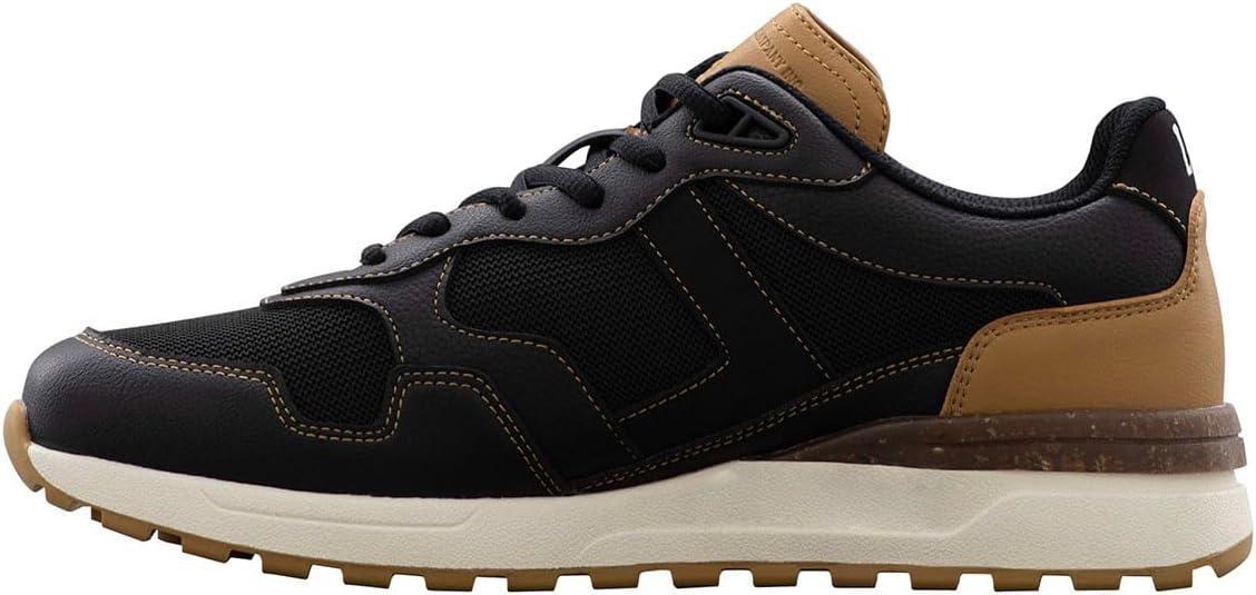 imageLee Mens Damien Retro Jogger Fashion SneakerBlackTobacco