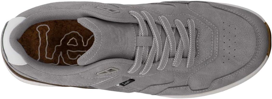 imageLee Mens Damien Retro Jogger Fashion SneakerLight GreyWhite