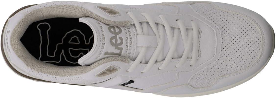 imageLee Mens Damien Retro Jogger Fashion SneakerWhiteCement