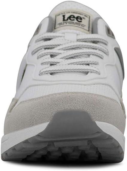 imageLee Mens Damien Retro Jogger Fashion SneakerWhiteCementGrey