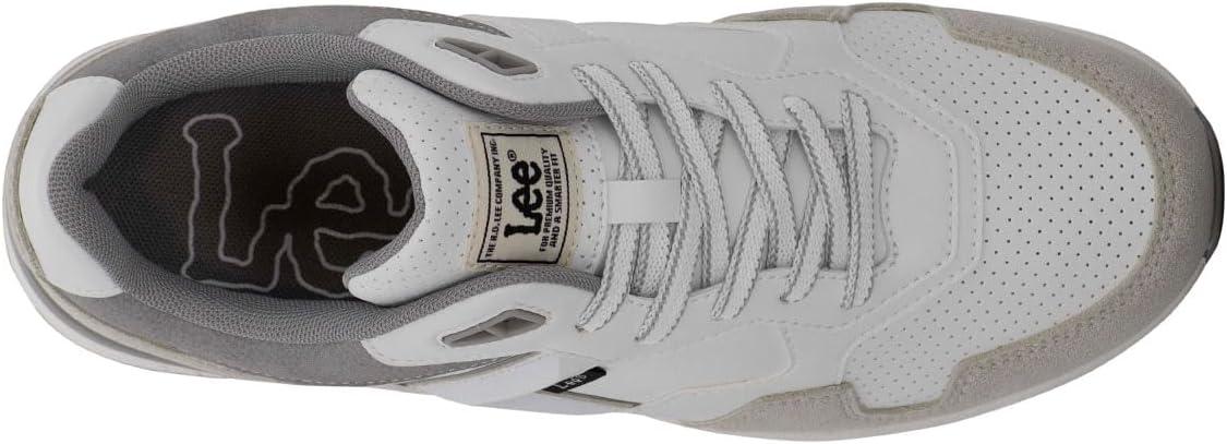 imageLee Mens Damien Retro Jogger Fashion SneakerWhiteCementGrey