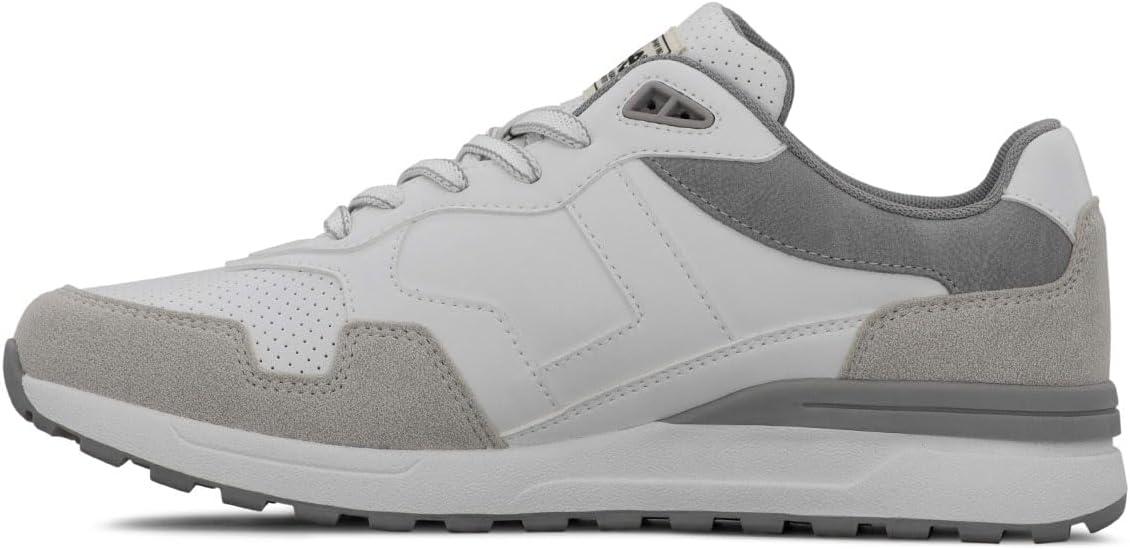 imageLee Mens Damien Retro Jogger Fashion SneakerWhiteCementGrey