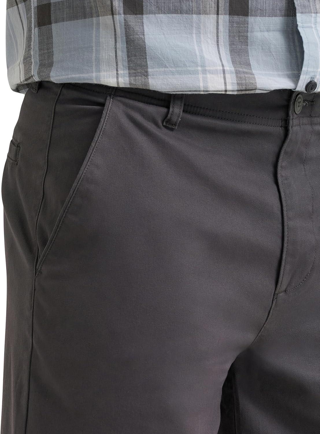 imageLee Mens Extreme Motion Flat Front Short Anthracite 36