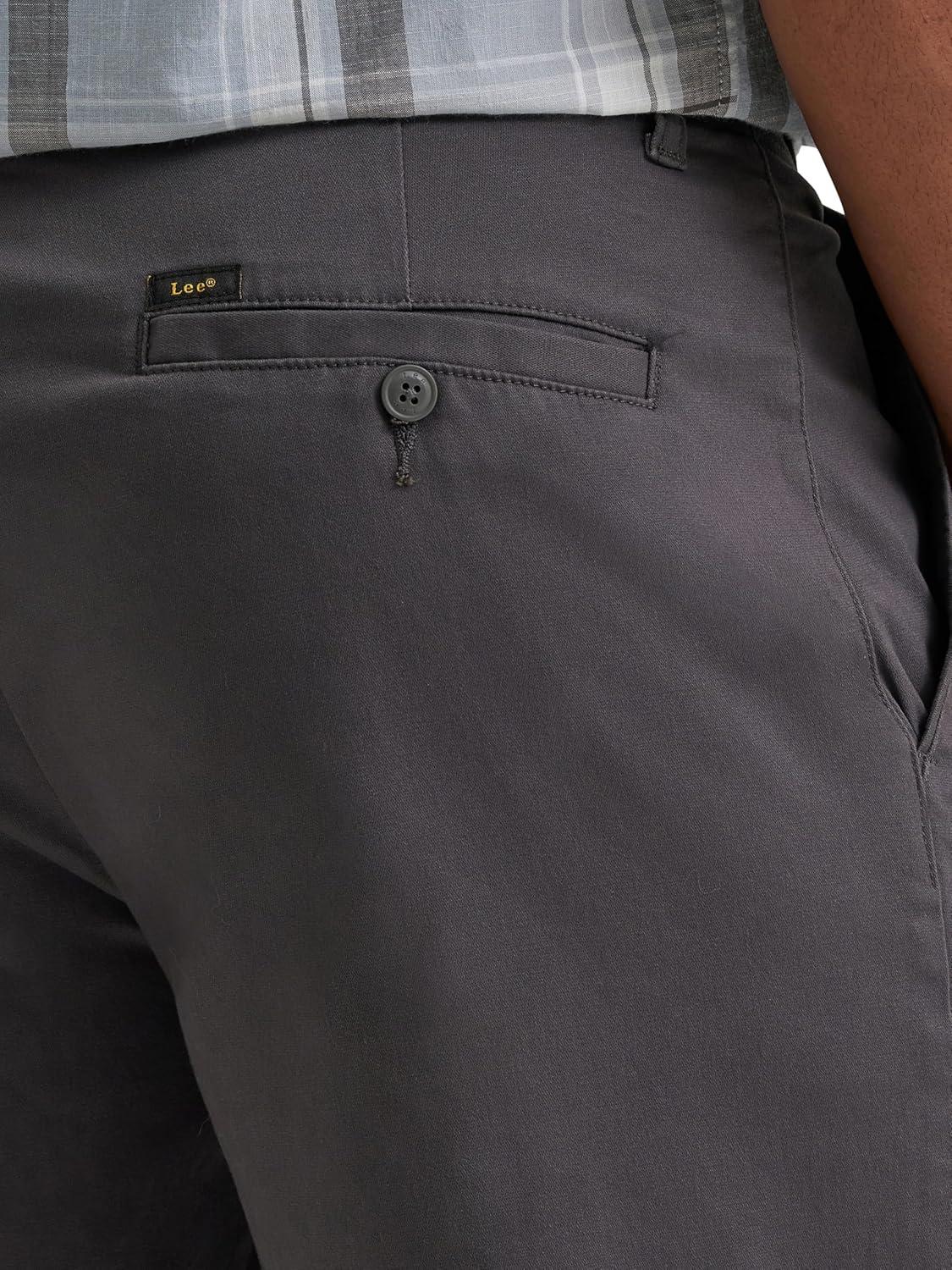 imageLee Mens Extreme Motion Flat Front Short Anthracite 36