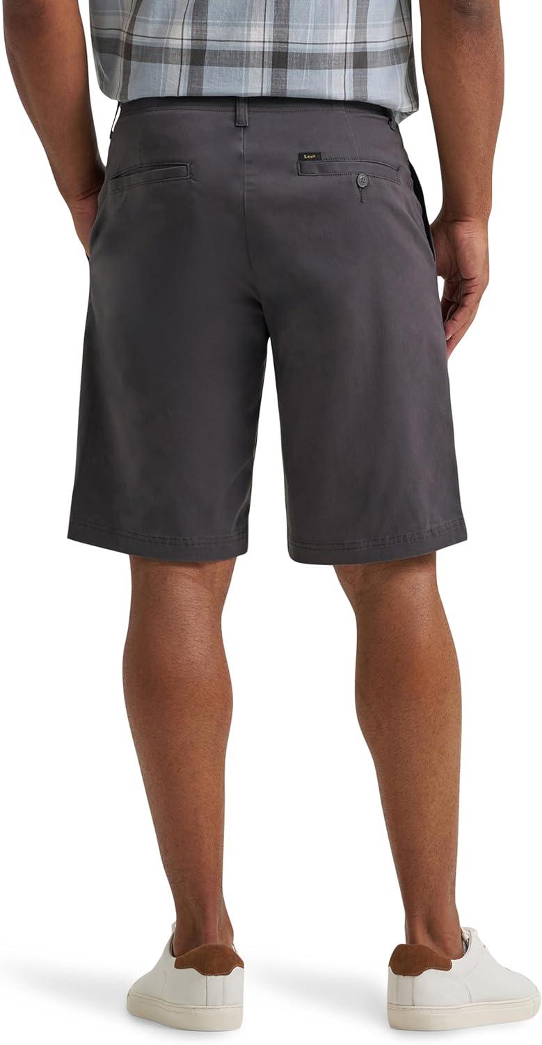 imageLee Mens Extreme Motion Flat Front Short Anthracite 36