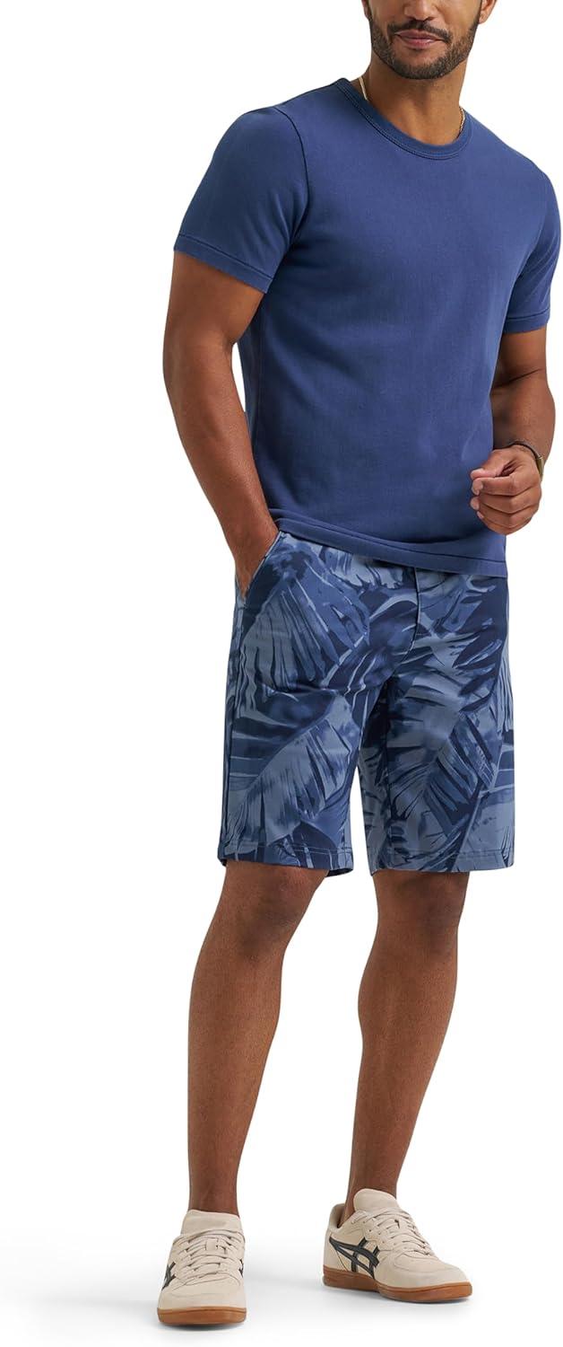 imageLee Mens Extreme Motion Flat Front Short Lake Blue Leaf 36