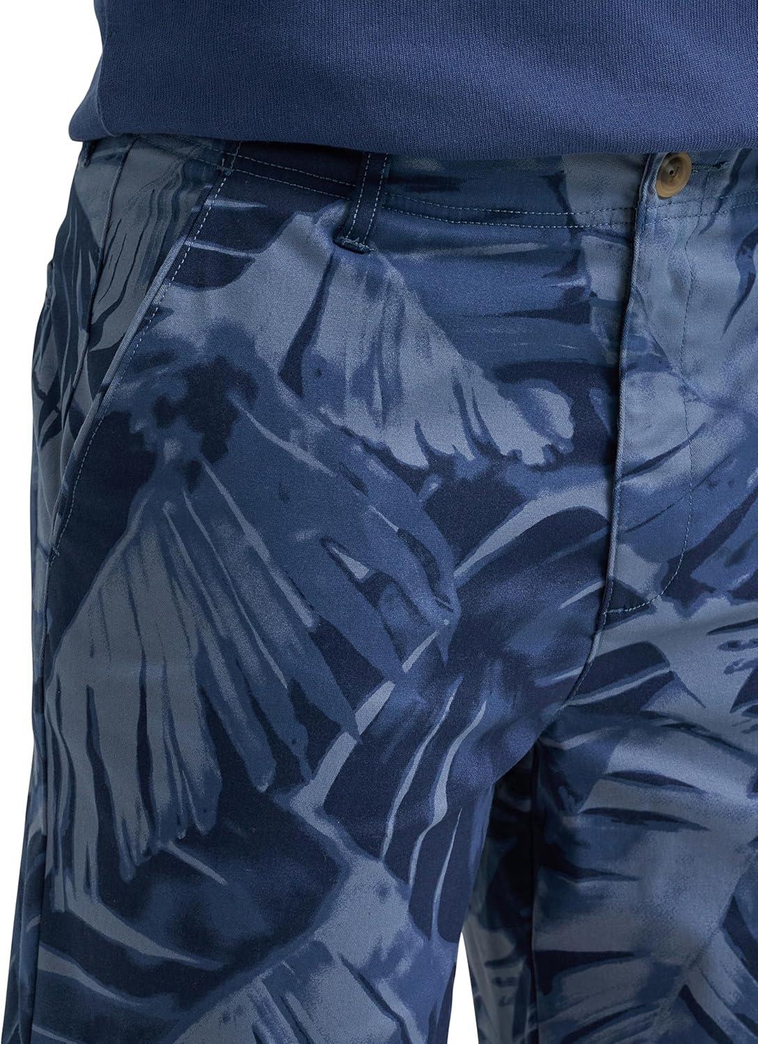 imageLee Mens Extreme Motion Flat Front Short Lake Blue Leaf 36