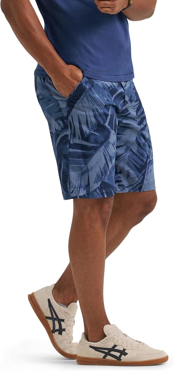 imageLee Mens Extreme Motion Flat Front Short Lake Blue Leaf 36