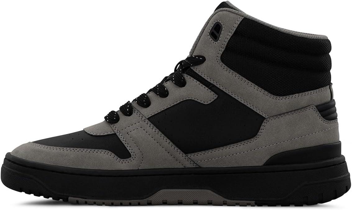 imageLee Mens Fast Lane Mid Retro Court Fashion SneakerBlackDark Grey