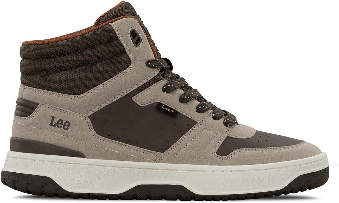 imageLee Mens Fast Lane Mid Retro Court Fashion SneakerPotting SoilGoat