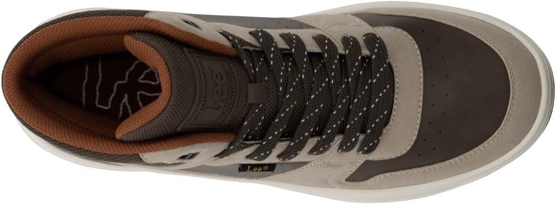 imageLee Mens Fast Lane Mid Retro Court Fashion SneakerPotting SoilGoat