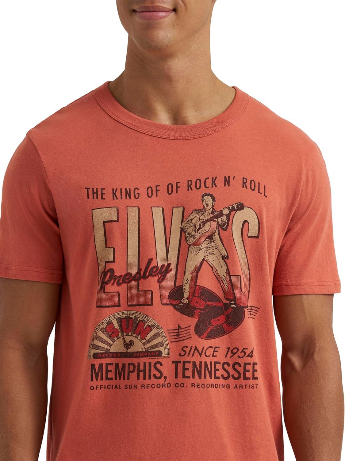 imageLee Mens Jukebox Favorites Graphic TeesElvis Red