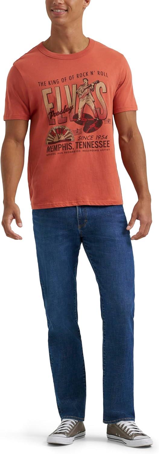 imageLee Mens Jukebox Favorites Graphic TeesElvis Red