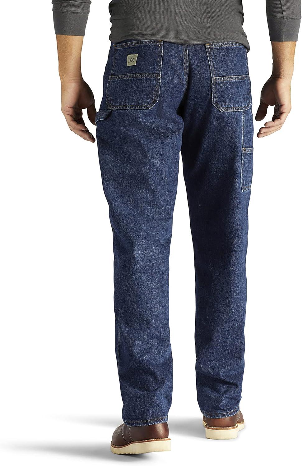imageLee Mens Loose Fit Straight Leg Carpenter JeanDark Indigo