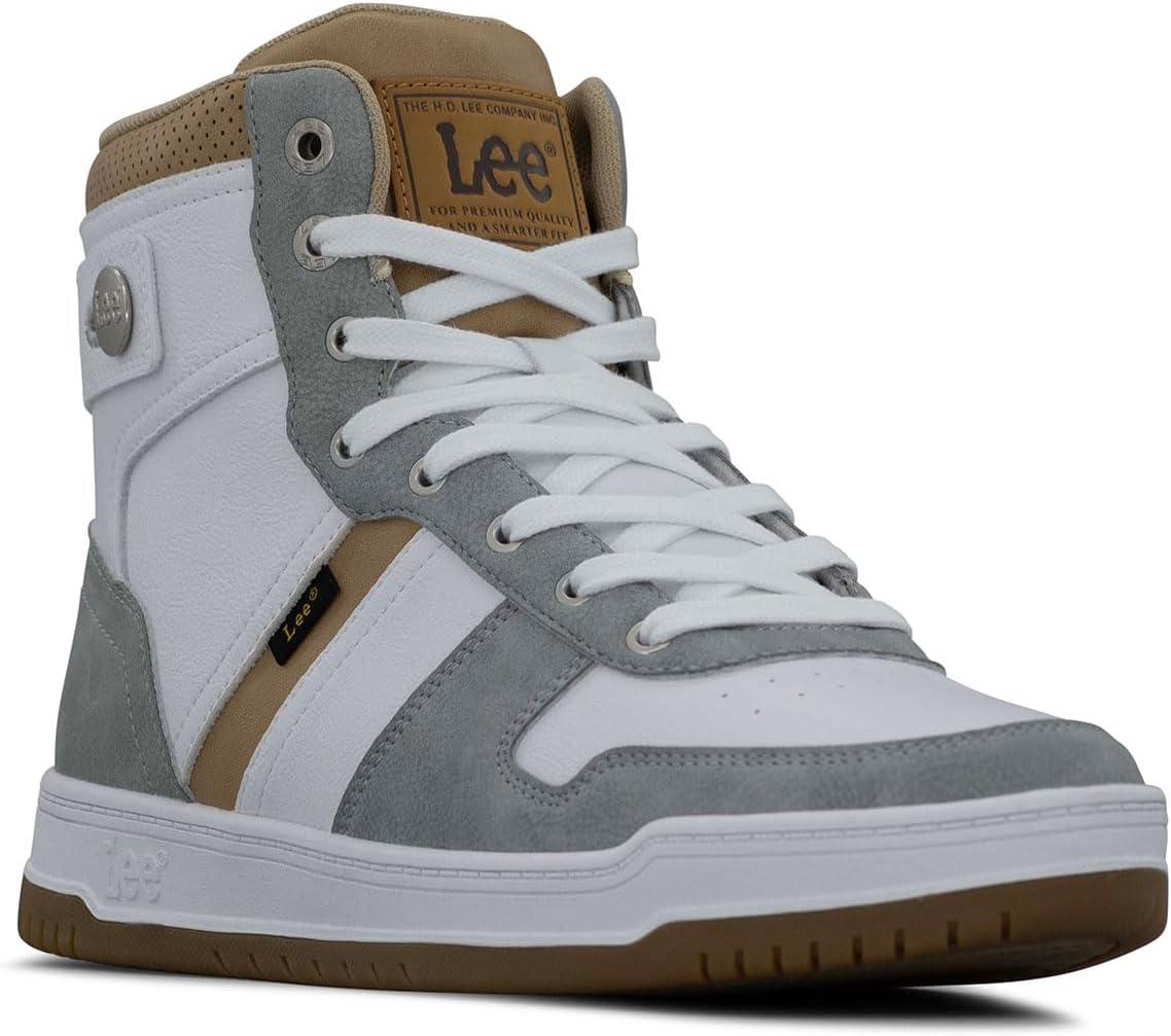 imageLee Mens Noah HiWhiteLight GreySahara
