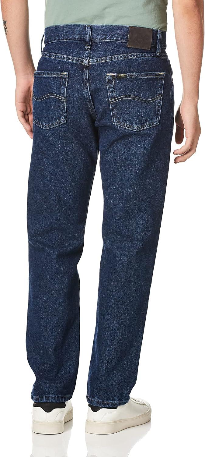 imageLee Mens Regular Fit Straight Leg JeanDark Stone