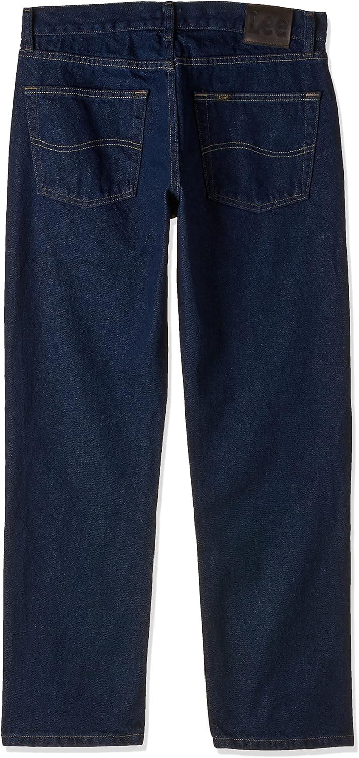 imageLee Mens Regular Fit Straight Leg JeanPepper Prewash