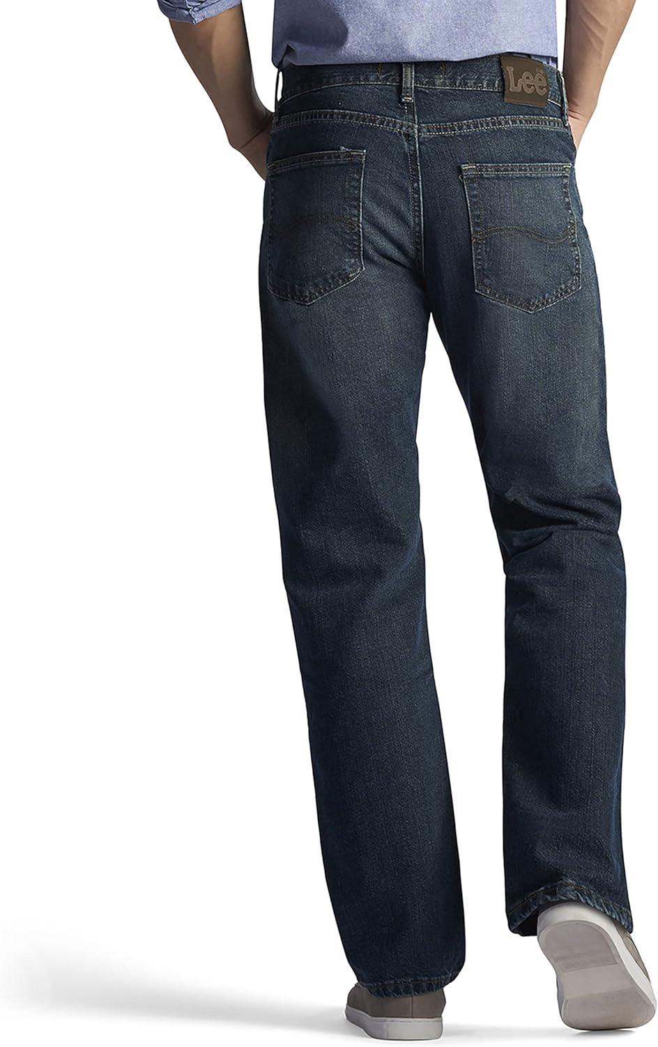 imageLee Mens Regular Fit Straight Leg JeanQuartz Stone