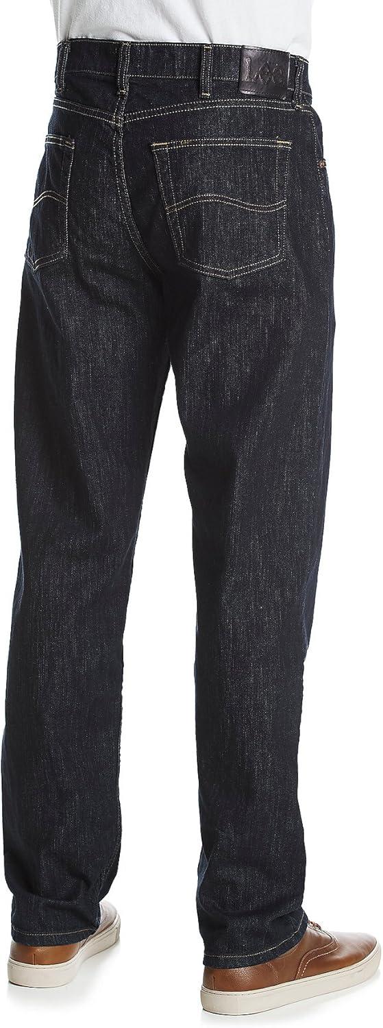 imageLee Mens Regular Fit Straight Leg JeanStinger