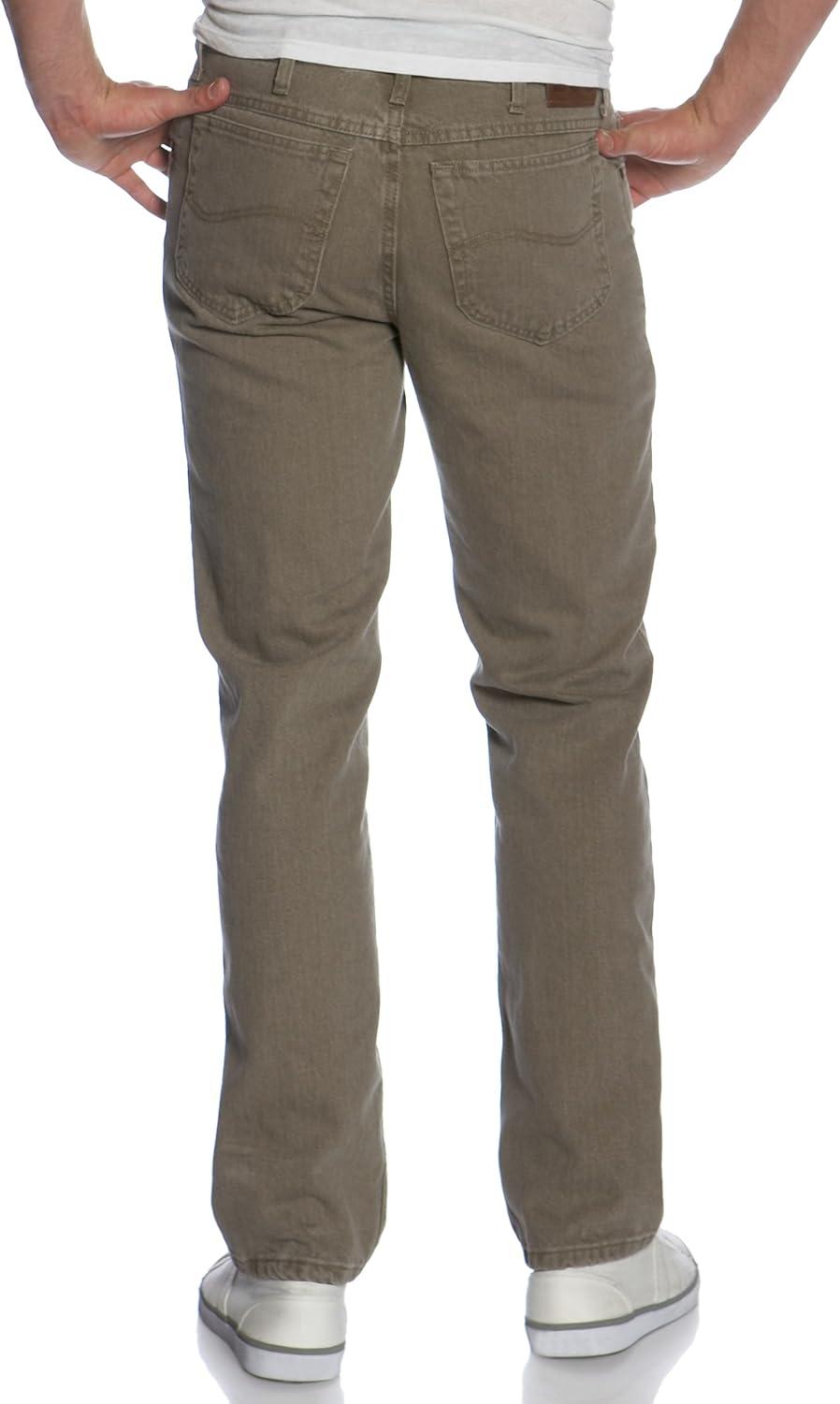imageLee Mens Regular Fit Straight Leg JeanTarmac
