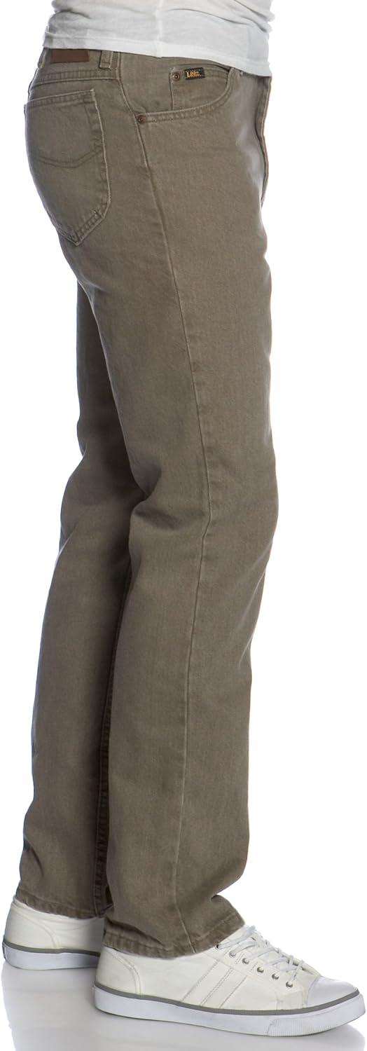 imageLee Mens Regular Fit Straight Leg JeanTarmac