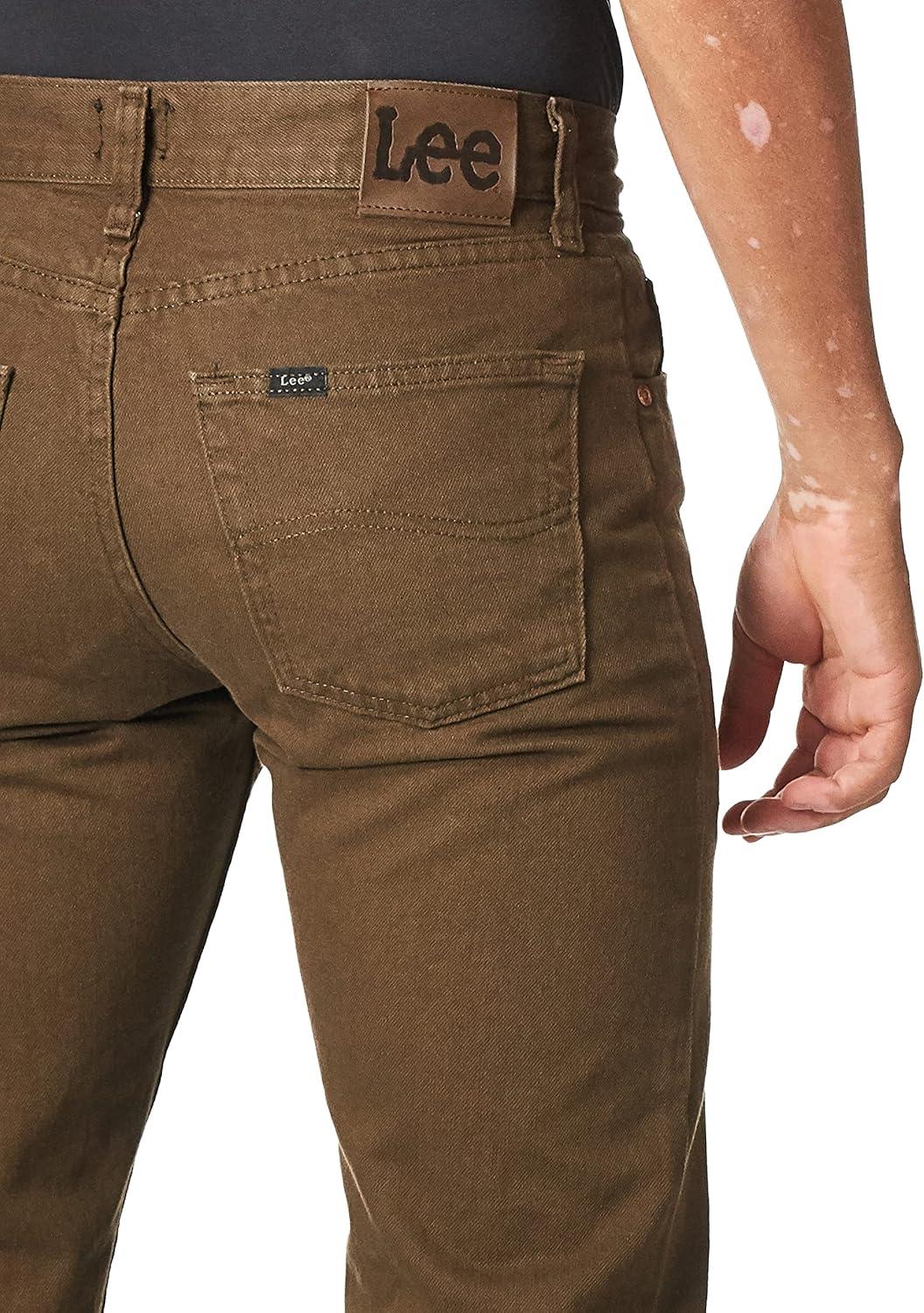 imageLee Mens Regular Fit Straight Leg JeanWalnut