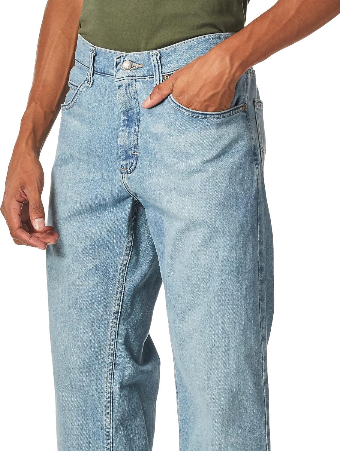 imageLee Mens Regular Fit Straight Leg JeanWinston