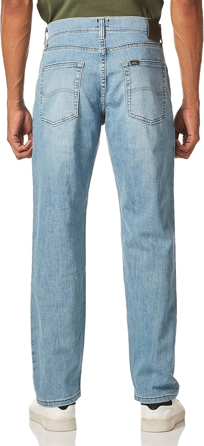 imageLee Mens Regular Fit Straight Leg JeanWinston