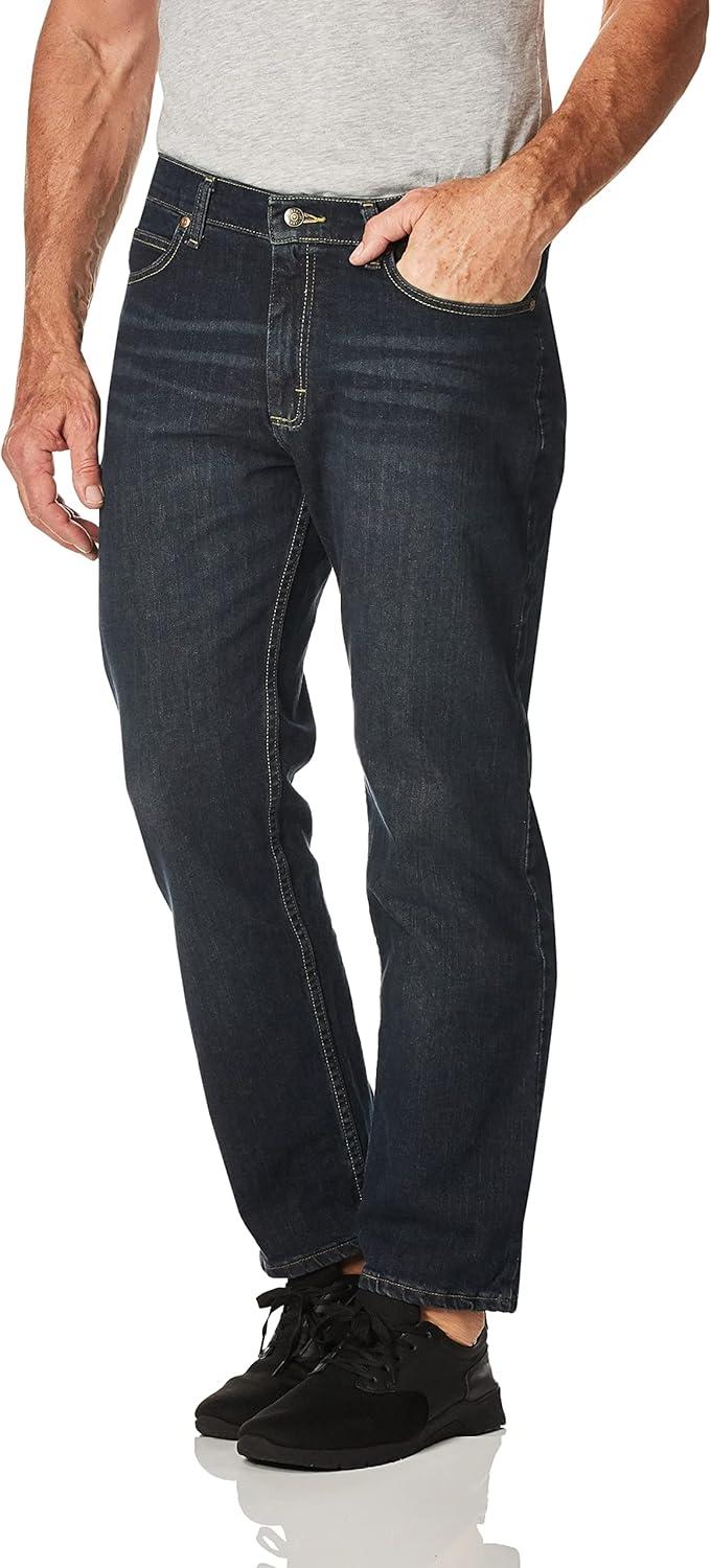 imageLee Mens Relaxed Fit Straight Leg JeanInferno