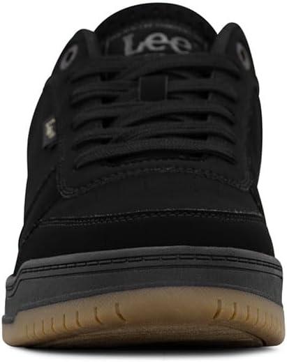 imageLee Mens Specter Retro Court Fashion SneakerBlack MonoGum
