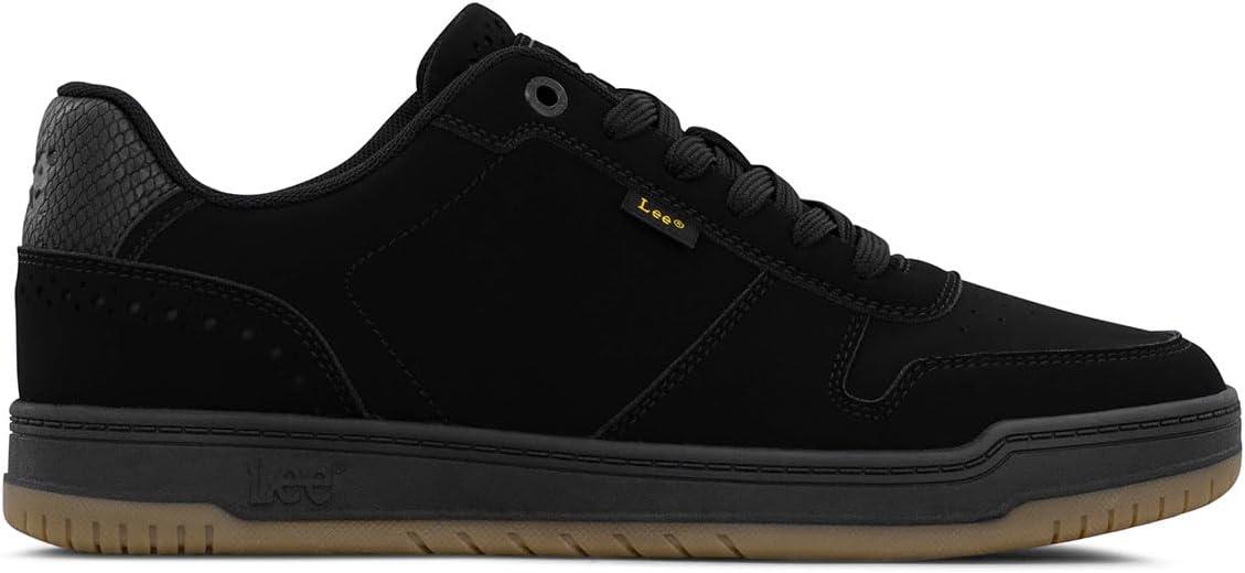 imageLee Mens Specter Retro Court Fashion SneakerBlack MonoGum