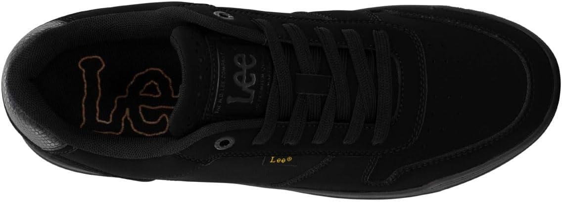 imageLee Mens Specter Retro Court Fashion SneakerBlack MonoGum