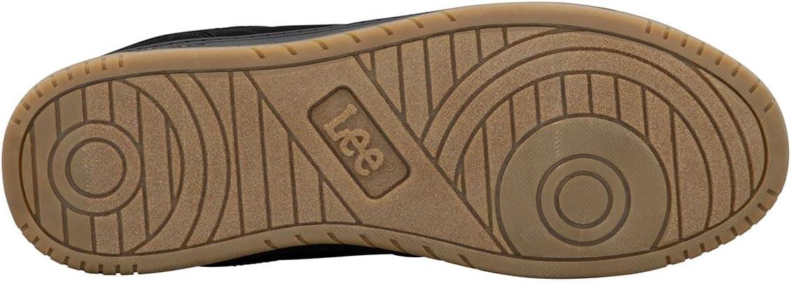 imageLee Mens Specter Retro Court Fashion SneakerBlack MonoGum