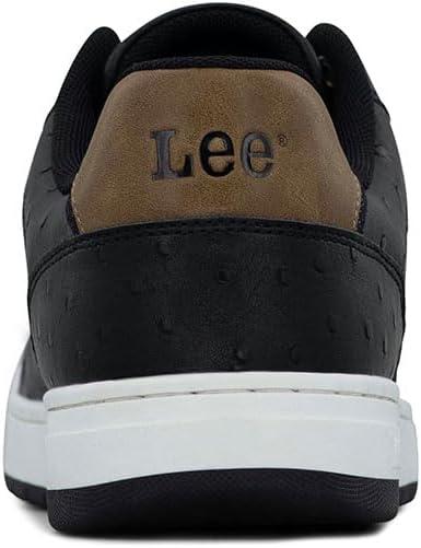 imageLee Mens Specter Retro Court Fashion SneakerBlackBlackOstrich