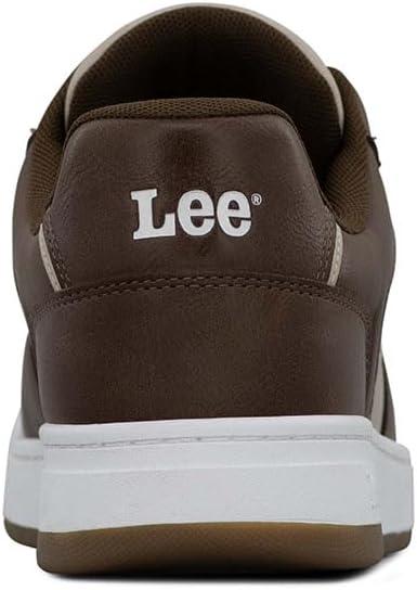 imageLee Mens Specter Retro Court Fashion SneakerBrownPebble