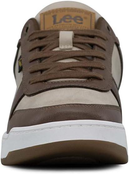 imageLee Mens Specter Retro Court Fashion SneakerBrownPebble