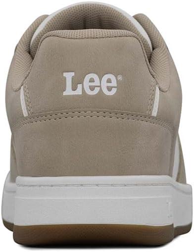 imageLee Mens Specter Retro Court Fashion SneakerPebbleWinter White