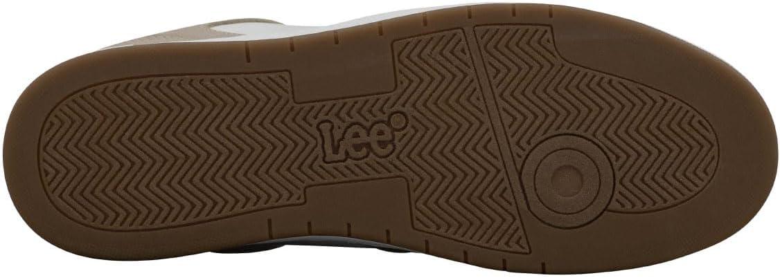 imageLee Mens Specter Retro Court Fashion SneakerPebbleWinter White
