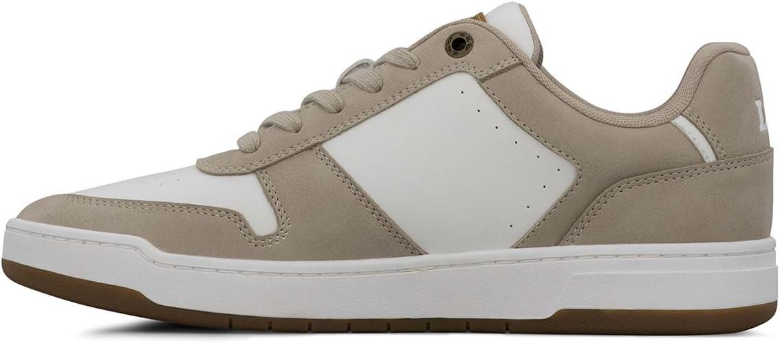 imageLee Mens Specter Retro Court Fashion SneakerPebbleWinter White