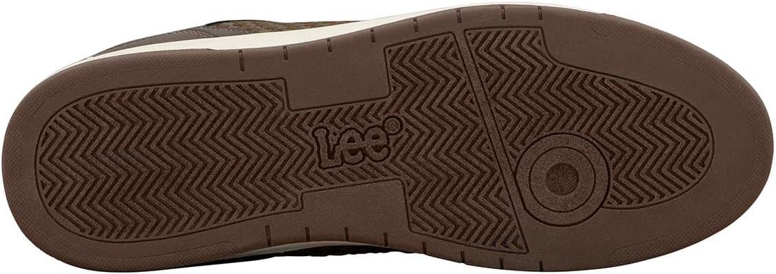 imageLee Mens Specter Retro Court Fashion SneakerTobacco BrownBlack Coffee