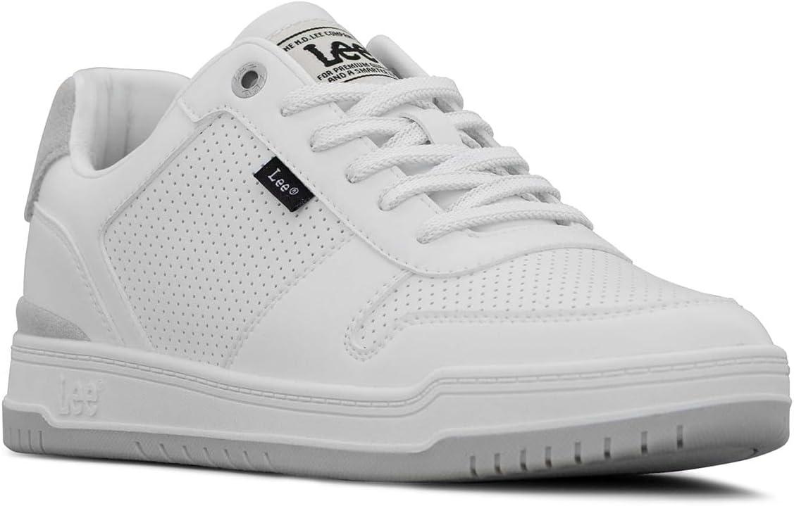 imageLee Mens Specter Retro Court Fashion SneakerWhite
