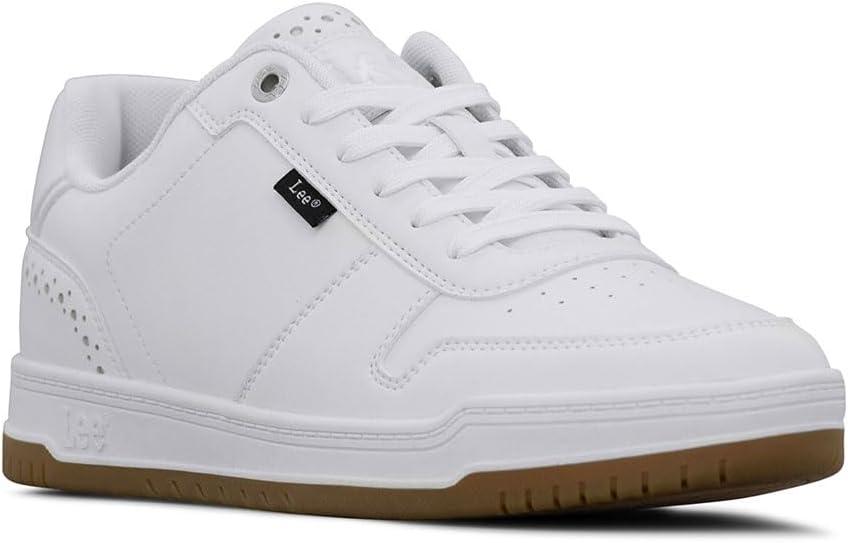 imageLee Mens Specter Retro Court Fashion SneakerWhite MonoGum