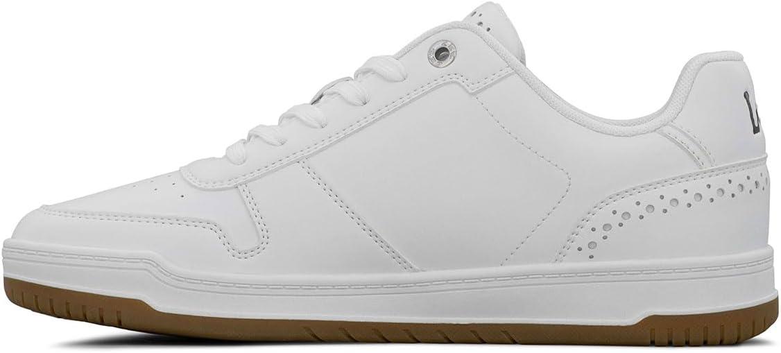 imageLee Mens Specter Retro Court Fashion SneakerWhite MonoGum