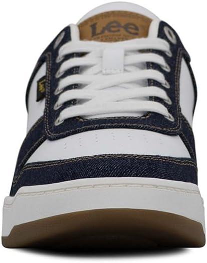 imageLee Mens Specter Retro Court Fashion SneakerWhiteNavy Denim
