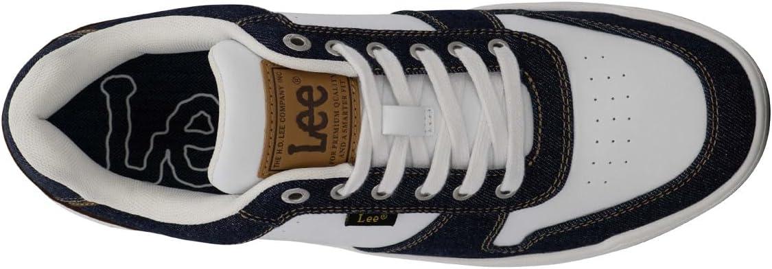 imageLee Mens Specter Retro Court Fashion SneakerWhiteNavy Denim