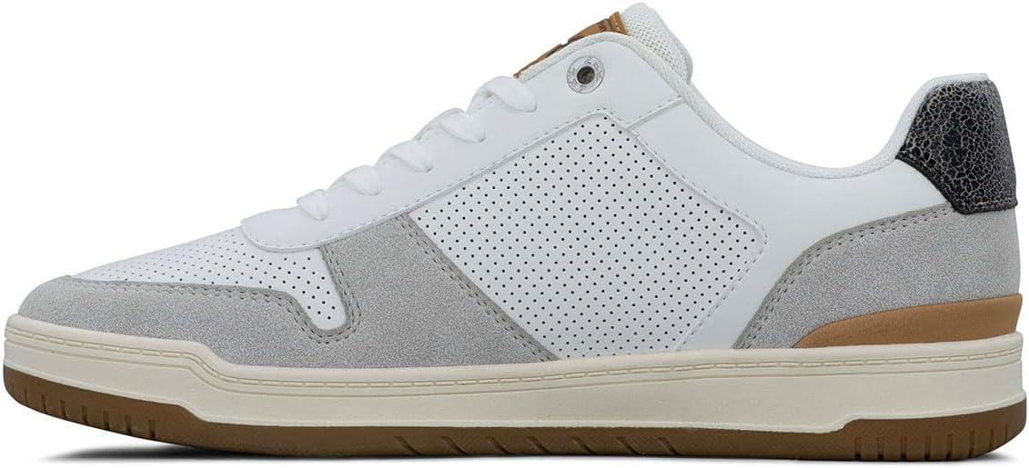 imageLee Mens Specter Retro Court Fashion SneakerWinter WhiteNatural Black