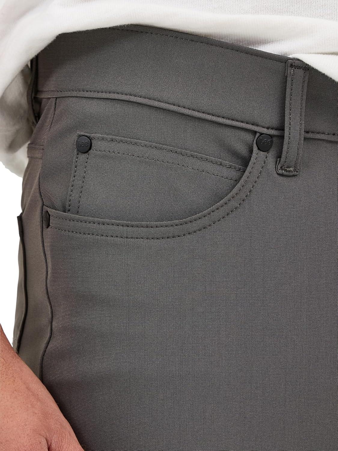 imageLee Mens X Move 5Pocket Performance PantStatic Gray