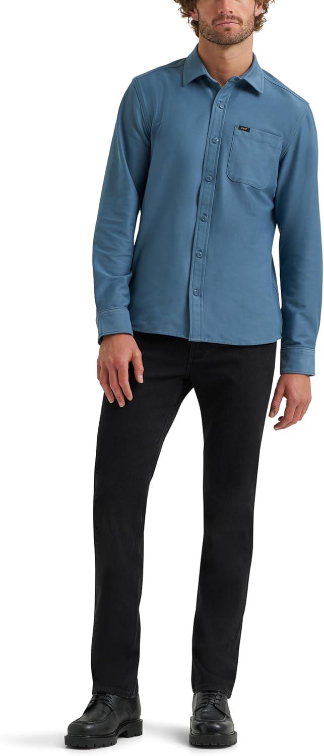imageLee Mens X Move Slim Straight JeanMidnight Black