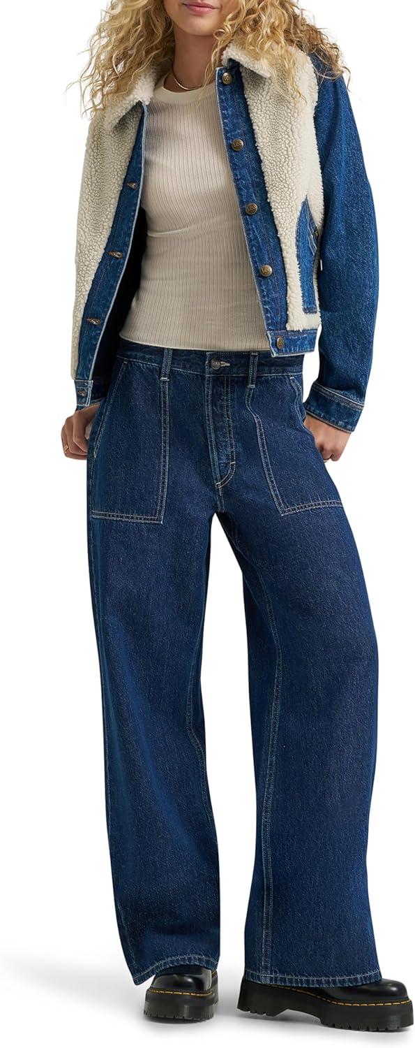 imageLee Womens Patch Pocket Slouch JeanSwitch It Up