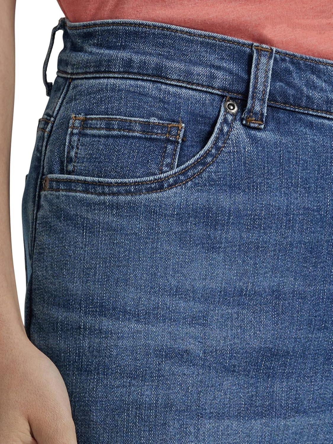 imageLee Womens Relaxed Fit Straight Leg JeanFleecelined Snowy Dawn